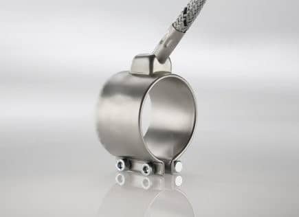 Düsenheizband aus Edelstahl für Arbeitstemperaturen bis 350 °C Düsenheizband aus Edelstahl für Arbeitstemperaturen bis 350 °C